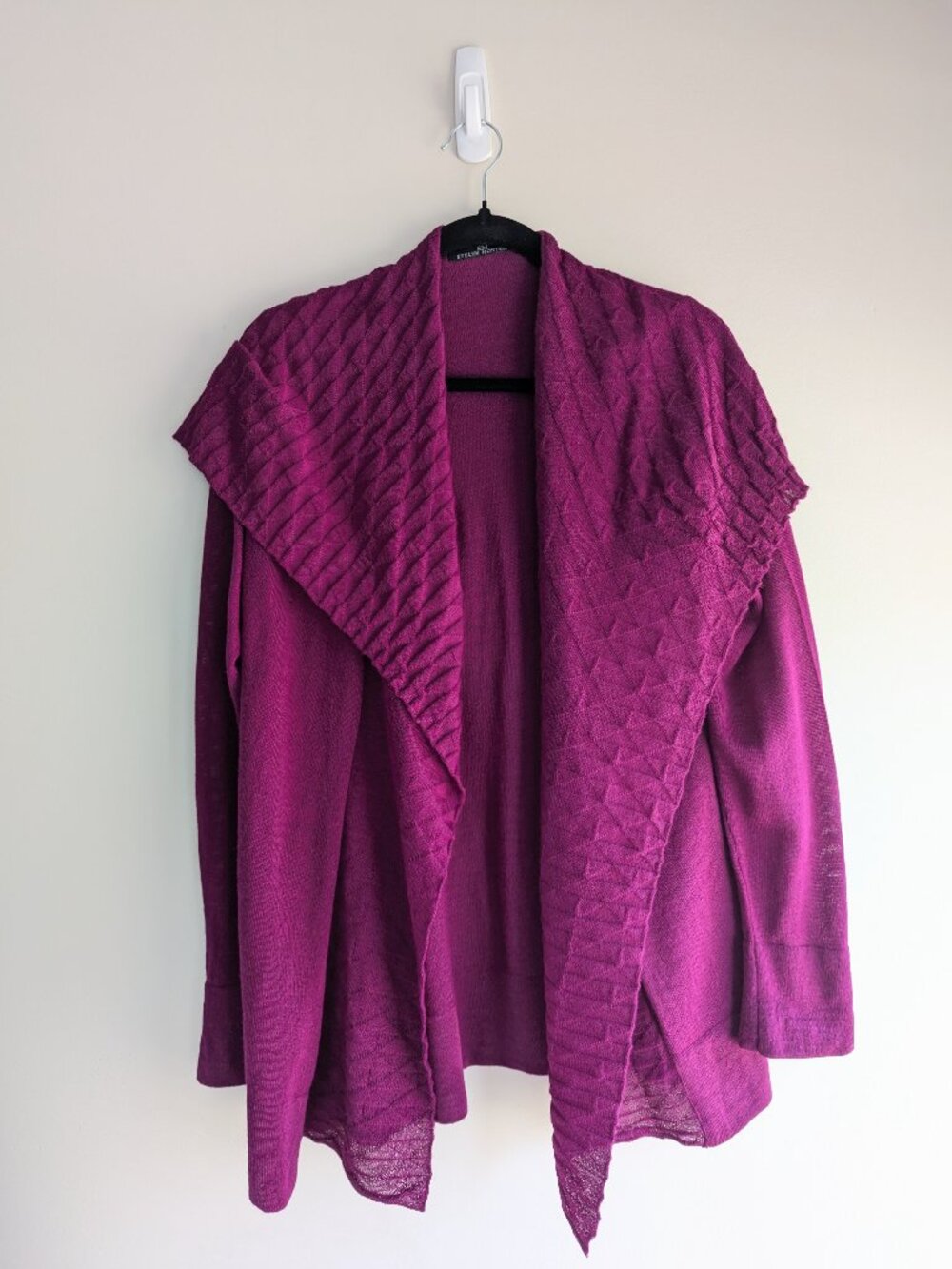 Evelyn Monteza Baby Alpaca Hooded open cardigan